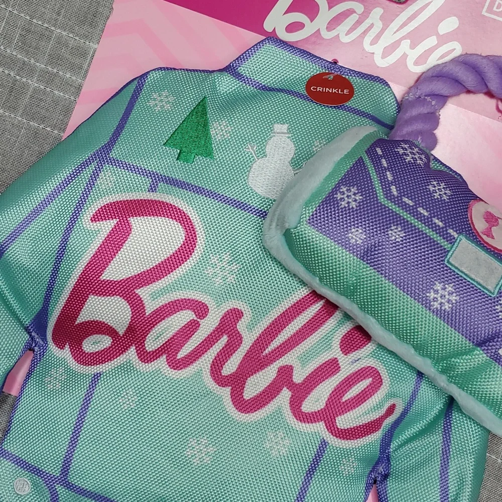 Barbie Purple Pet Toy Set‎ with Squeaky Purse